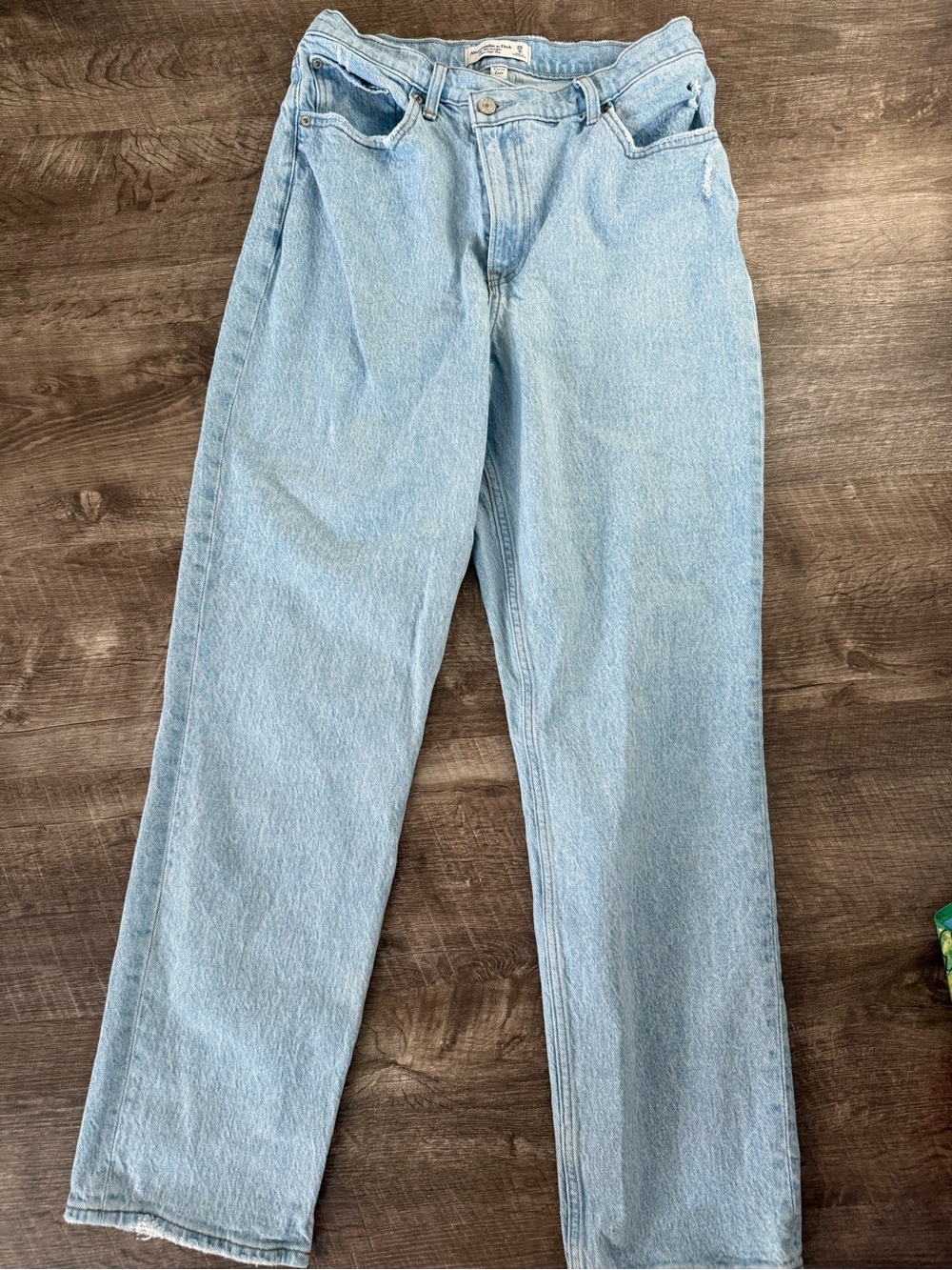 Abercrombie & Fitch Light Wash Straight Leg Jeans